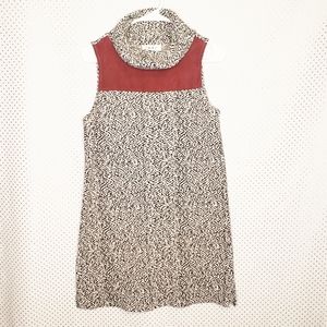 THML Turtleneck Dress Black White Academia Style